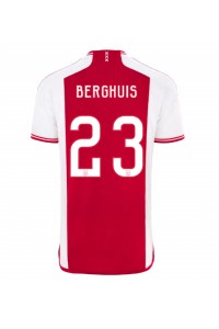 Ajax Steven Berghuis #23 Jalkapallovaatteet Kotipaita 2023-24 Lyhythihainen